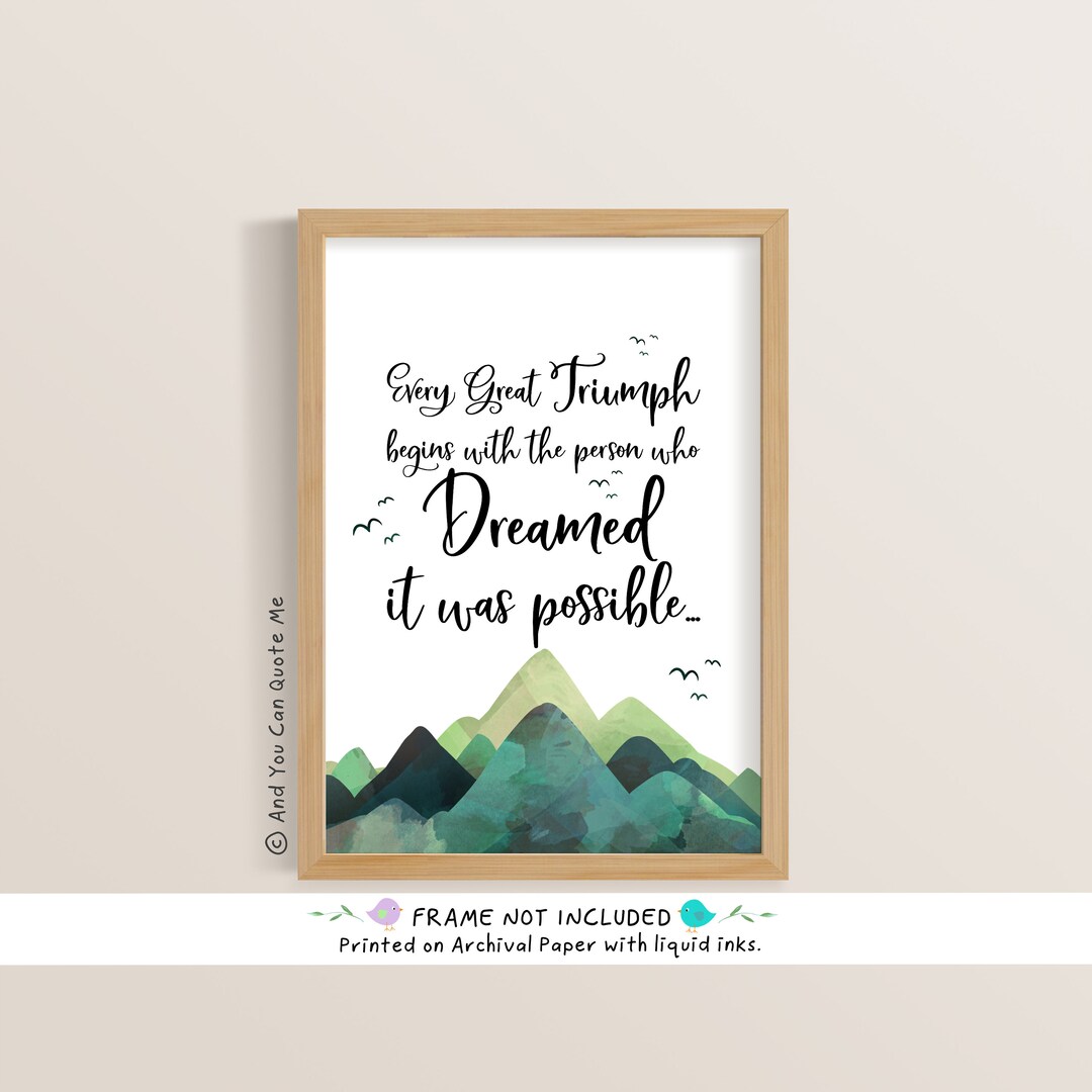 Positive Quotes Encouraging Quotes Business Quote Dream - Etsy