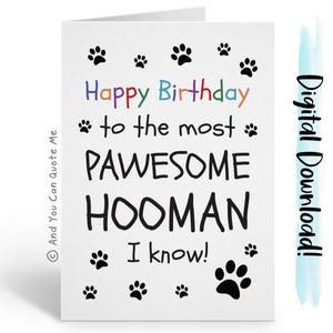 Cumpleaños de mamá perruna, cumpleaños de papá perruna, tarjeta de mascota, tarjeta de perro, cumpleaños de veterinario, tarjeta de gato, y puedes citarme, cumpleaños de amante de las mascotas