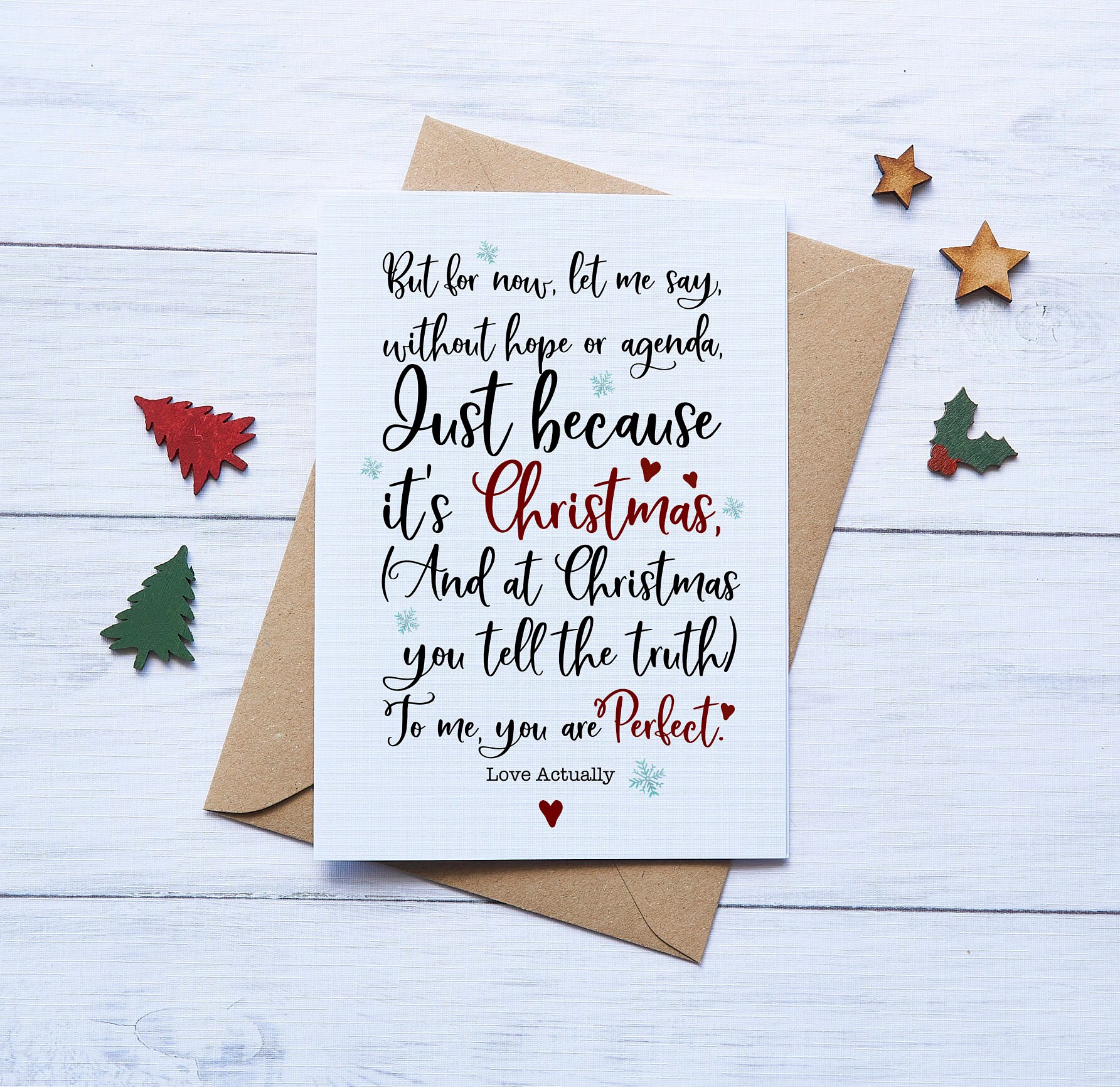 Romantic Christmas Card Wife Christmas Card Husband Etsy Ireland Sentimental Christmas Cards