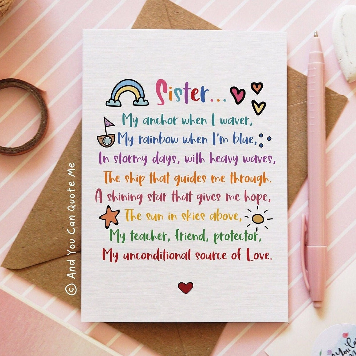 Do Good Anchor Encouragement Card & Friendship Greeting Card Do Good Anchor Encouragement Card & Friendship Greeting Card