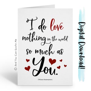 Tarjeta de San Valentín, Tarjeta de amor imprimible, Tarjeta romántica, Tarjeta para tu alma gemela, Tarjeta para tu boda, Tarjeta para tu esposo, Tarjeta de compromiso, Tarjeta para tu esposa, Descarga instantánea