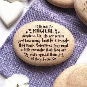 Thank You Gift, Friendship Gift, Teacher Pebble, Engraved Pebble, Thank You Teacher, Appreciation Gift, And You Can Quote Me, Keepsake Gift