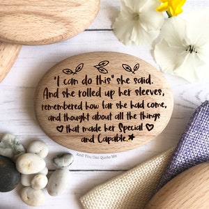 I Can Pebble, Positivity Gift, Believe in Yourself, Encouragement Quote, Gift for Daughter, Keep Going Reminder, Self Confidence Gift, image 3