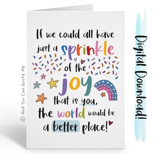 Impression d'appréciation, joie, carte de l'amitié, merci un ami, téléchargement numérique, carte imprimable, remerciements numériques, personne spéciale, impression instantanée