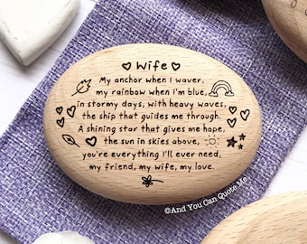 Wife Valentines Gift, Wife Anniversary, Wife Birthday, Wife Poem, Thank You Wife, Wife Wedding Gift, Love You Wife, And You Can Quote Me