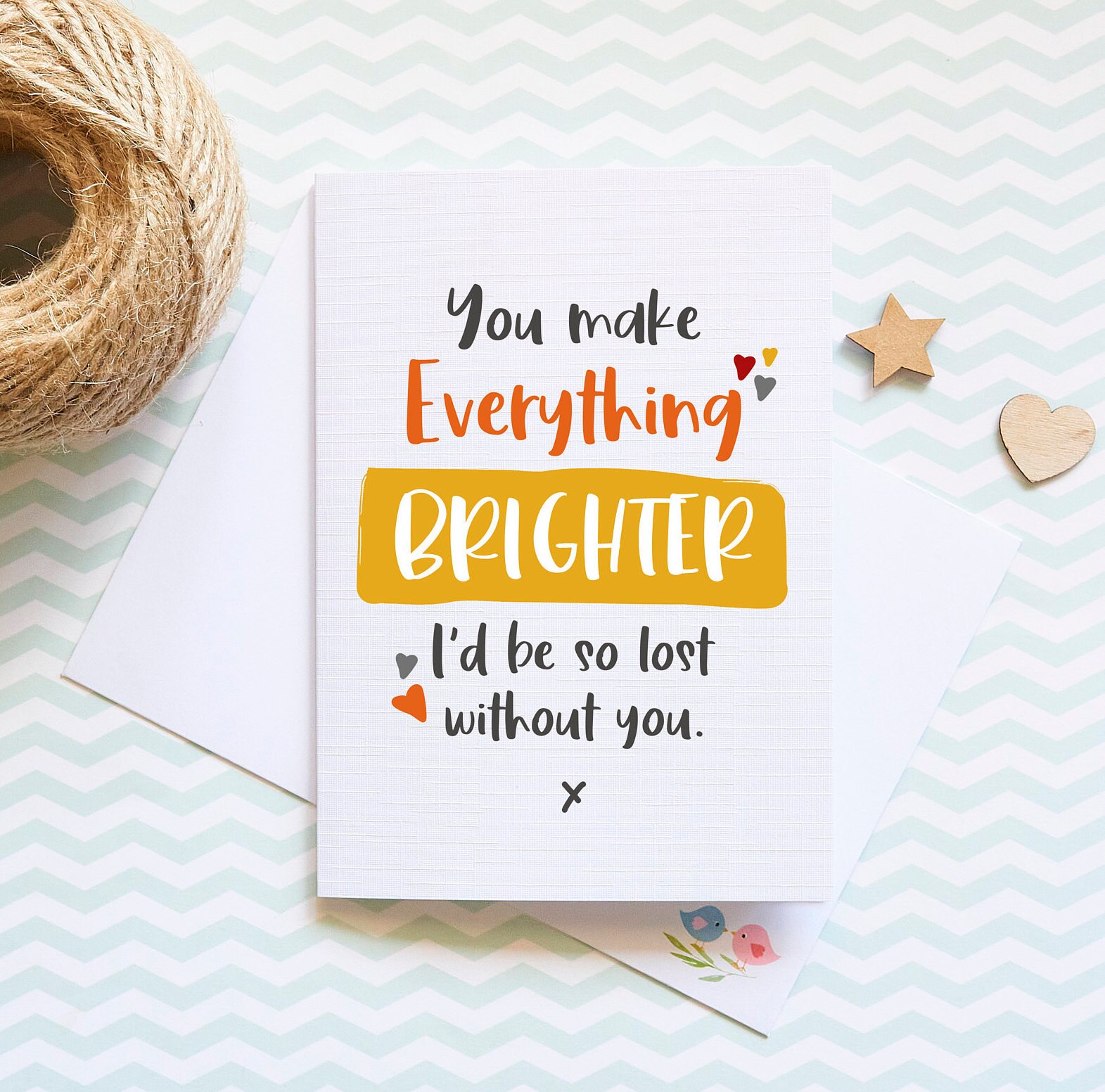 Positivity Card Card for Friend Friendship Card Thank You | Etsy