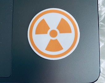 Light Orange Radiology Symbol Sticker, Radiology Sticker, Radiology Gift, Rad Tech Sticker, Radiology, Radiology Technician, Radiologist