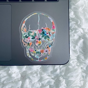 Clear Skull Radiology Sticker, Radiology, Skeleton Sticker, Xray Sticker, Rad Tech, Radiologist, Radiology Gifts, Radiology Technologist