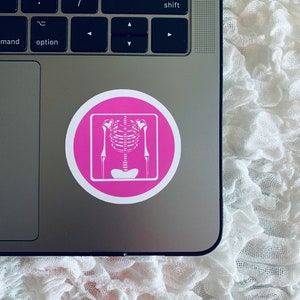 Pink Xray Sticker, Radiology Stickers, Xray Sticker, Rad Tech Sticker, Radiology, Radiology Technologist, Radiologist, Radiology Gift