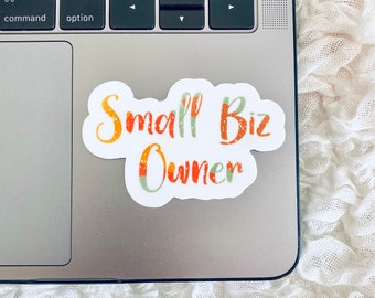 Colorful Small Business Owner Sticker