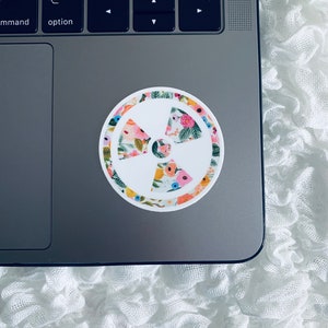 Floral Radiology Symbol Sticker, Radiology Sticker, Radiology Gift, Rad Tech Sticker, Radiology, Radiology Technician, Radiologist