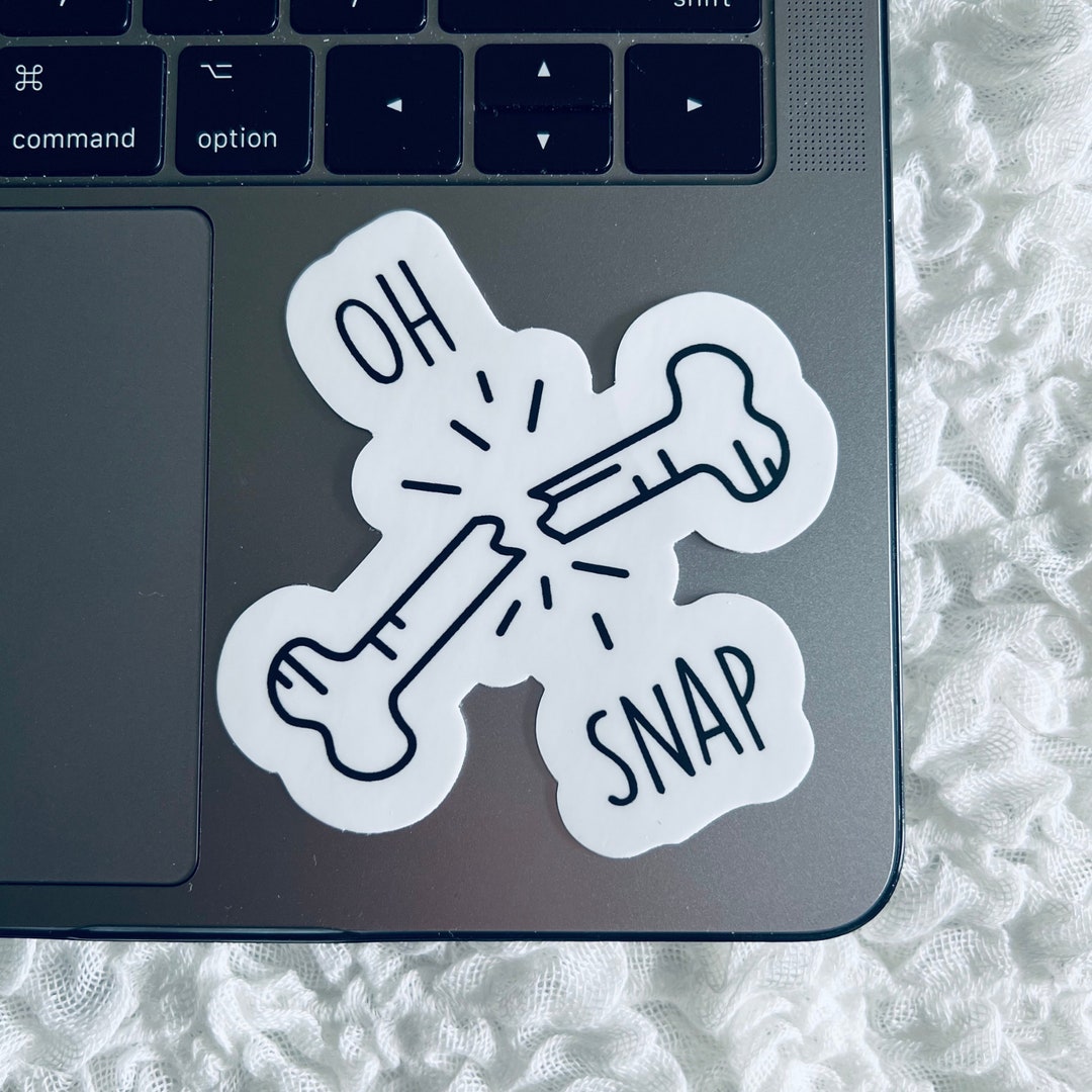 Oh Snap, Radiology Stickers, Skeleton Sticker, Xray Sticker, Bone
