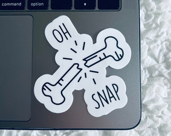 Oh Snap, Radiology Stickers, Skeleton Sticker, Xray Sticker, Bone Sticker, Rad Tech Sticker, Radiology, Radiology Technician, Radiologist