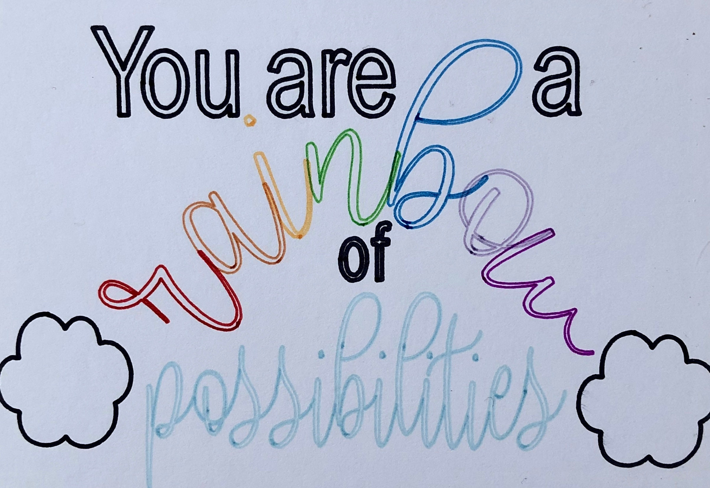 You are a rainbow of possibilities Etsy