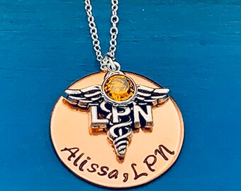 Personalized Necklace for LPN / Rn Gift /Nurses / Nursing Student Gift /  Nursing/ Gift for Nurses / RN Necklace / Nurse Gift / Necklace