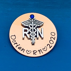 Personalized Pin for RN / Rn Gift /bsn /Nurses / Nursing Student Gift /  Nursing Pinning Ceremony / RN pin / Nurse Gift / Nursing Graduate