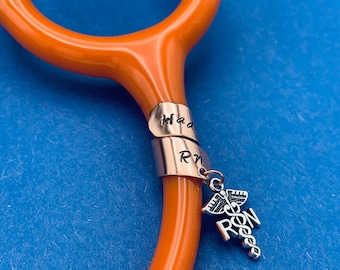 Stethoscope ID Tag / Littmann ID Tag / Stethoscope Charm / gift for nurse / gift for Doctors / Graduation Gift / Custom RN Tag / rn gift