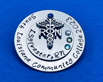Personalized Pin for RN/LPN Gift /nurse pin/ Nursing Student Gift /  Nursing Pinning Ceremony / RN pin / Nurse Pin /graduation gift
