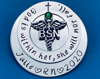 Personalized Pin for BSN/ BSN Gift /bsn /Nurses / Nursing Student Gift /  Nursing Pinning Ceremony / RN pin / Nurse Gift / Nursing Graduate