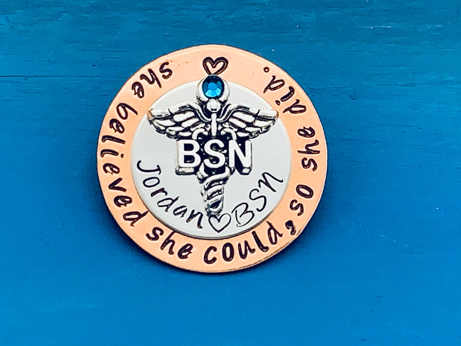 Personalized Pin for BSN / Bsn Gift /bsn /nurses / Nursing Etsy