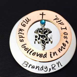 Personalized Pin for RN / Rn Gift /bsn /Nurses / Nursing Student Gift /  Nursing Pinning Ceremony / RN pin / Nurse Gift / Nursing Graduate