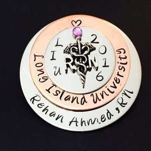 Personalized Pin for RN / Rn Gift /bsn /Nurses / Nursing Student Gift /  Nursing Pinning Ceremony / RN pin / Nurse Gift / Nursing Graduate