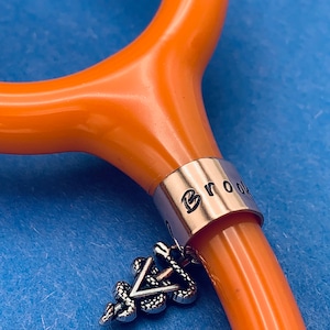Stethoscope ID Tag / Littmann ID Tag / Stethoscope Charm / gift for nurse / gift for Doctors / Graduation Gift / Custom RN Tag / Vet tech