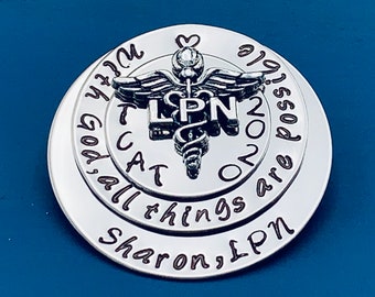 Personalized Pin for LPN / lpn Gift /bsn /Nurses / Nursing Student Gift /  Nursing Pinning Ceremony / RN pin / Nurse Gift / Nursing Graduate