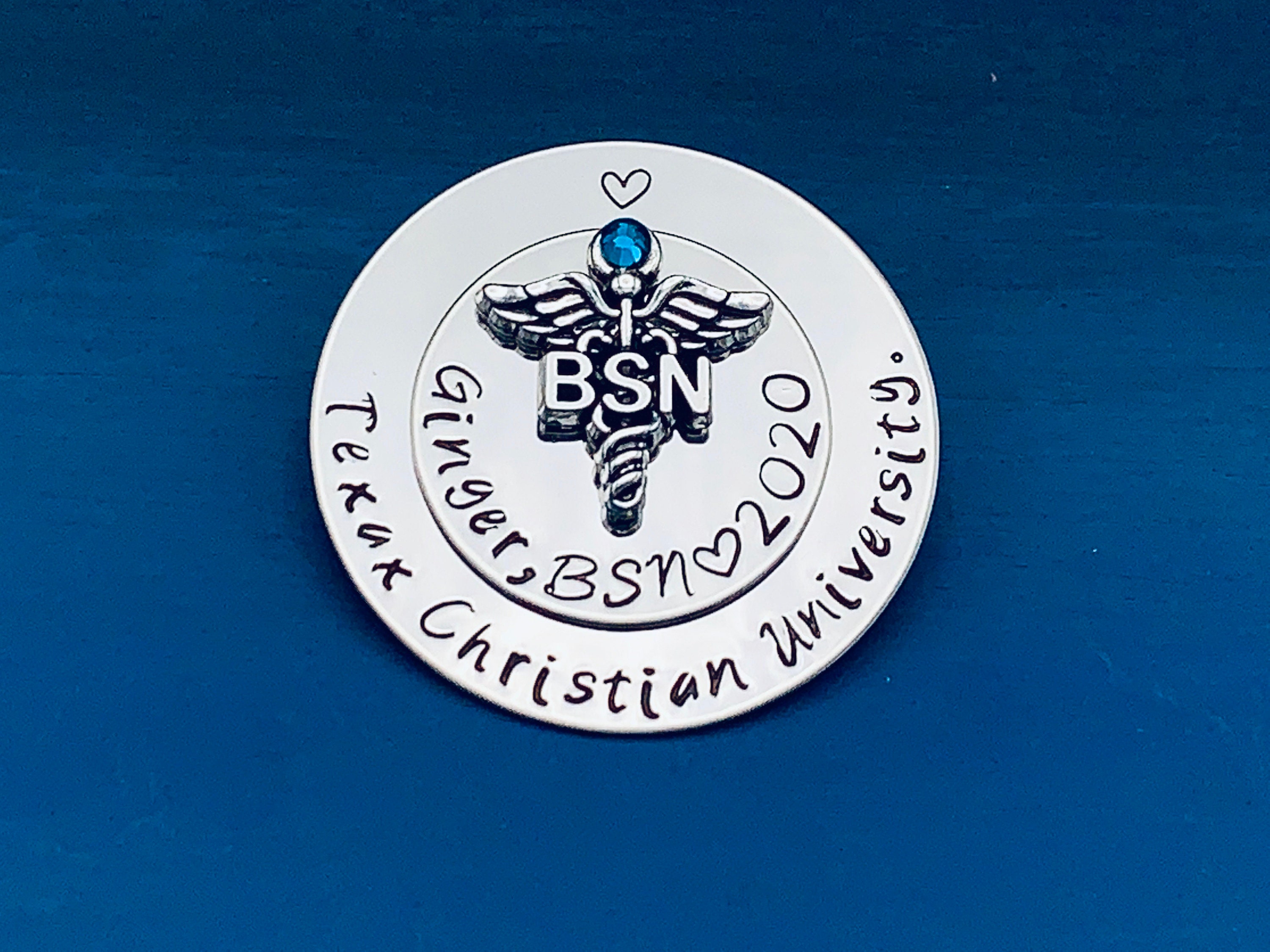 Personalized Pin for BSN / Rn Gift /bsn /nurses / Nursing Student Gift ...