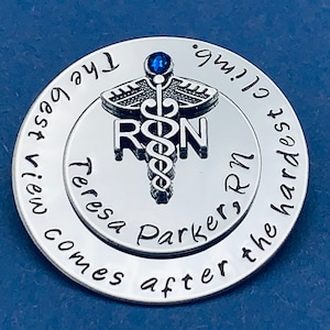 Personalized Pin for RN / Rn Gift /bsn /Nurses / Nursing Student Gift /  Nursing Pinning Ceremony / RN pin / Nurse Gift / Nursing Graduate