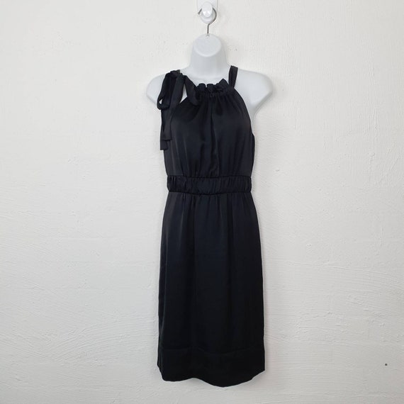 Vintage COOPER ST Womens Dress Size 6 Black Satin… - image 2