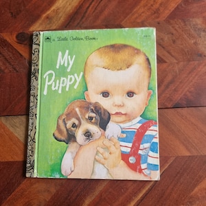 Vintage Children&#39;s Book  - Little Golden Book - My Puppy - 1983 Edition
