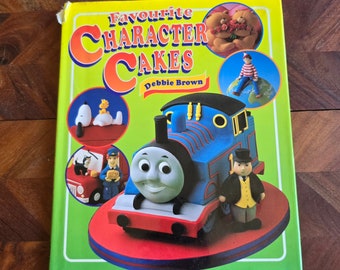 Vintage Cook Book - Favourite Character Cakes - Debbie Brown - 1997 Hard Cover Edition