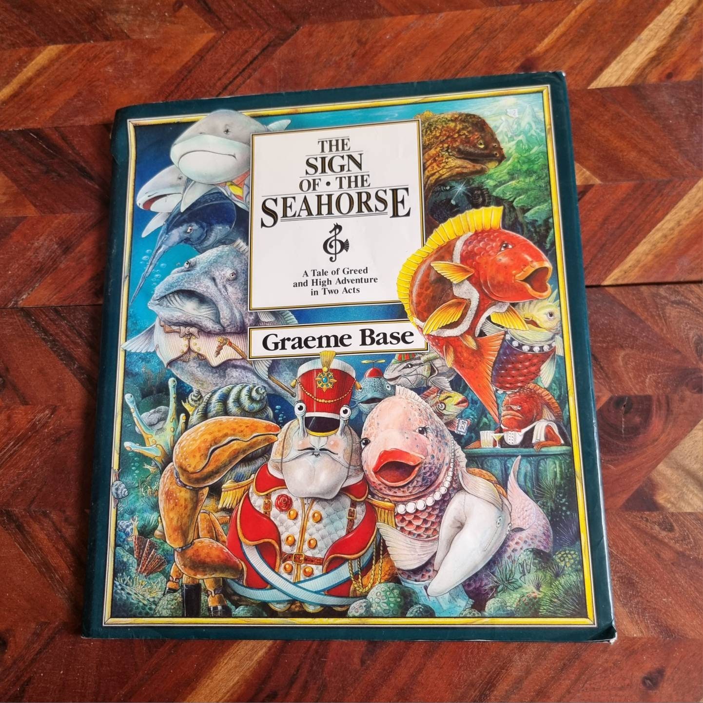 Vintage Children's Book - the Sign of the Seahorse, Graeme Base