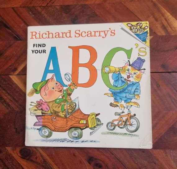 Children's Book - Richard Scarry's - Find Your Abc's - Softcover