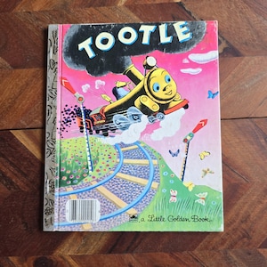 Vintage Children&#39;s Book  - Little Golden Book - Tootle - Hard Cover Edition