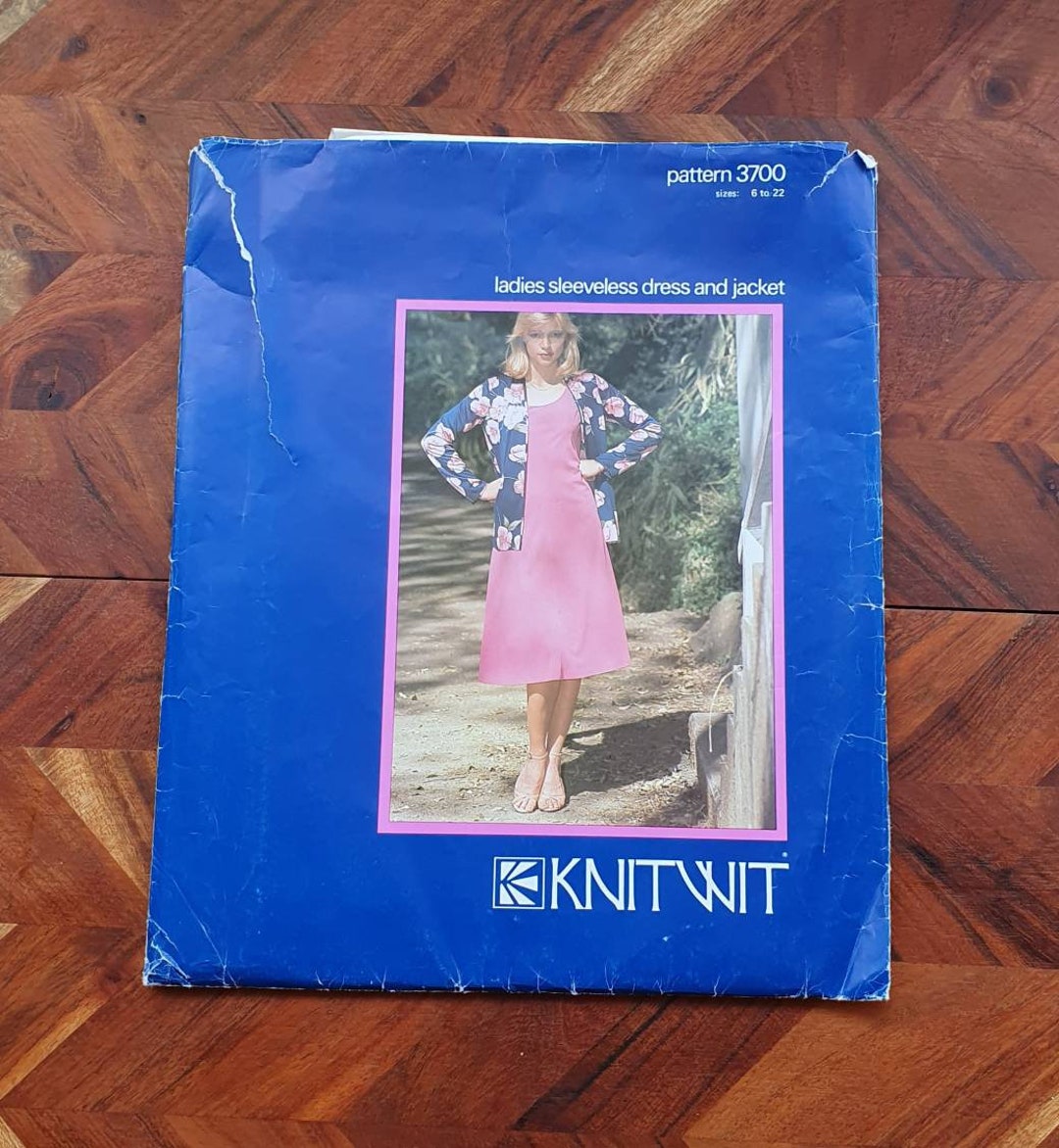 KNITWIT Vintage Ladies Sleeveless Dress and Jacket 3700 tallas 622