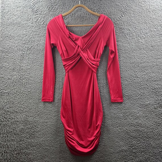 Vintage COOPER ST Womens Bodycon Dress Size Red Stretch Knit - Main Image