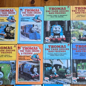 Vintage Ladybird Books - Thomas the Tank Engine & Friends - The Railway Series by The Rev. W Awdry -   Hard Cover Set of 8 Books