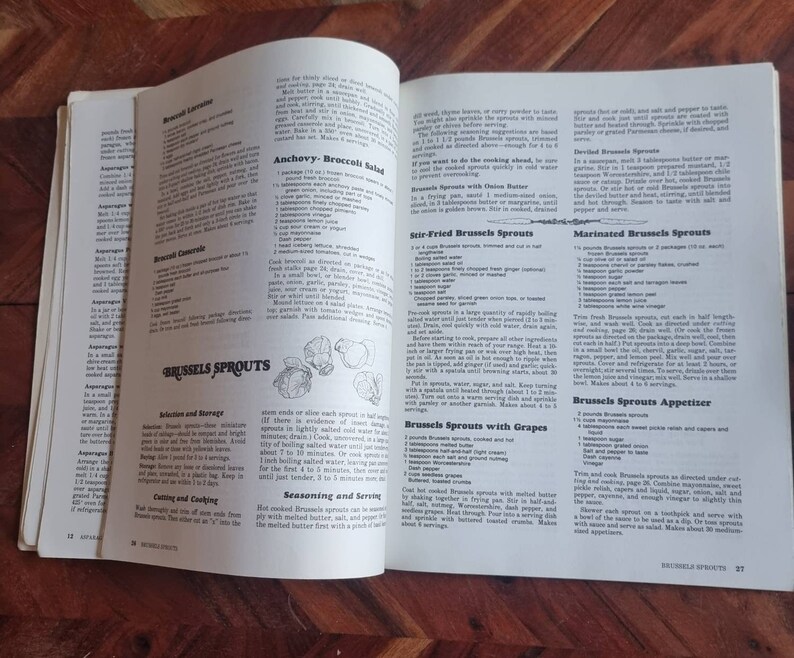 Vintage Sunset Cook Book Ideas for Cooking Vegetables 1982 - Etsy