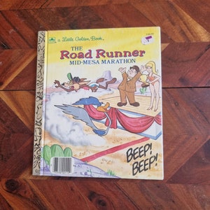 Vintage Kinderbuch - Kleines goldenes Buch - Der Straßenläufer - Mid-Mesa Marathon - Ausgabe 1985