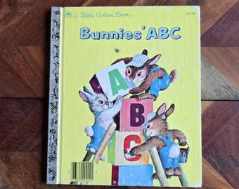 Children's Book  - Little Golden Book - Bunnies' ABC - Hardcover Edition