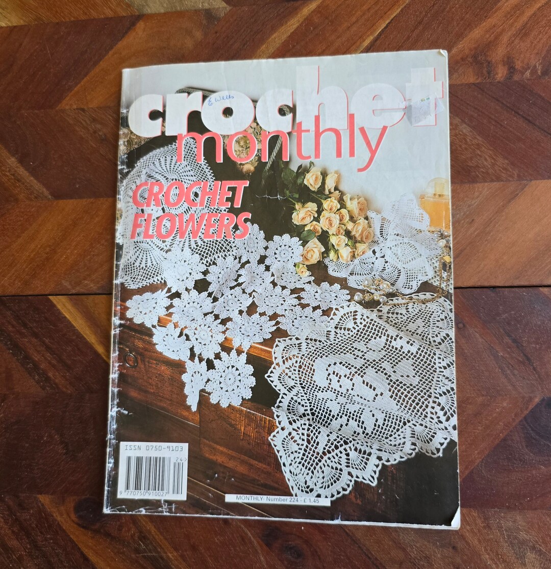 Vintage Crochet Monthly - Crochet Flowers - No. 224 - Etsy