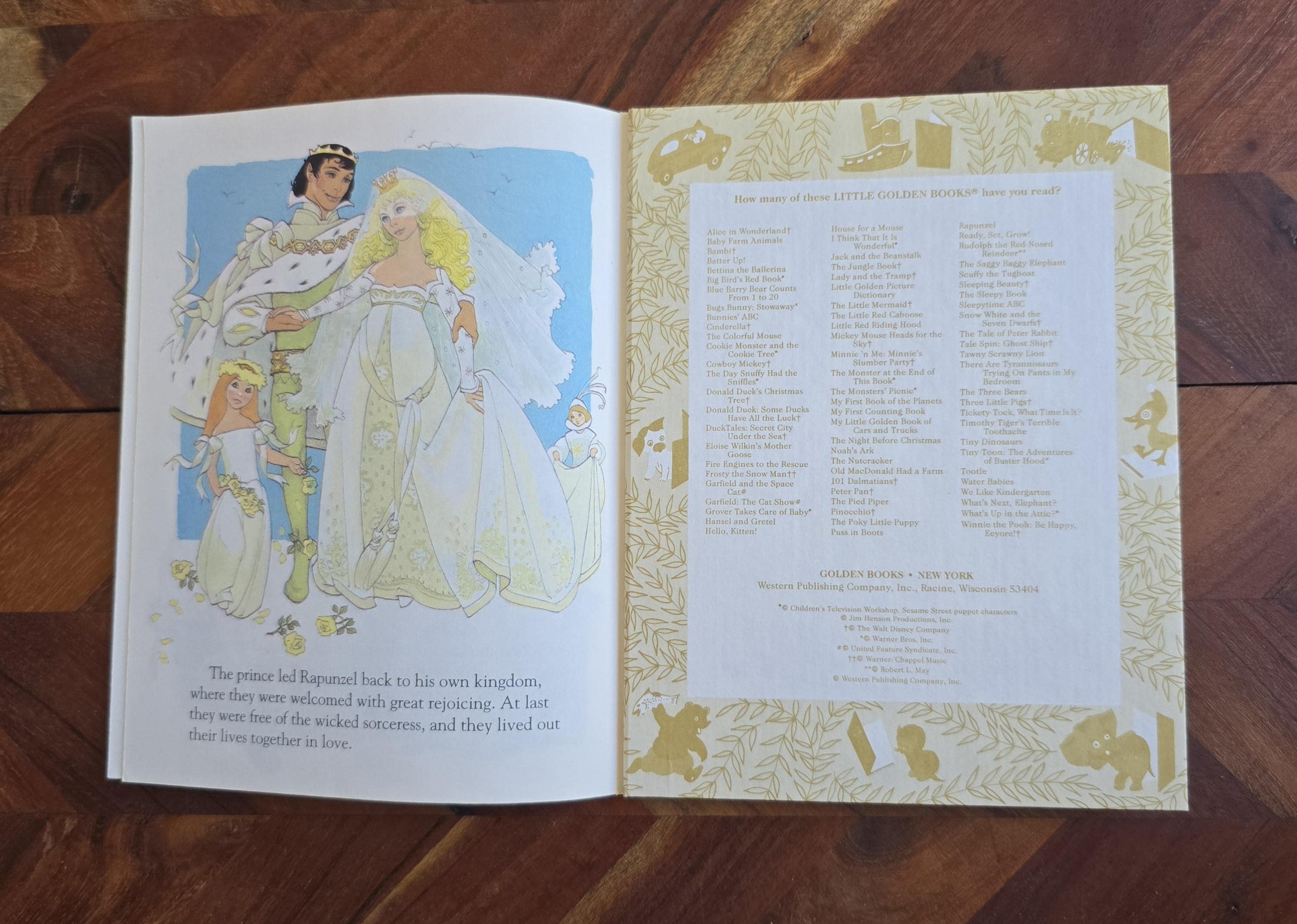 Vintage Children's Book - Little Golden Book - Rapunzel