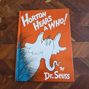 Vintage Kinderbuch - Horton Hears a Who! - Dr. Seuss - Hardcover Ausgabe 1982