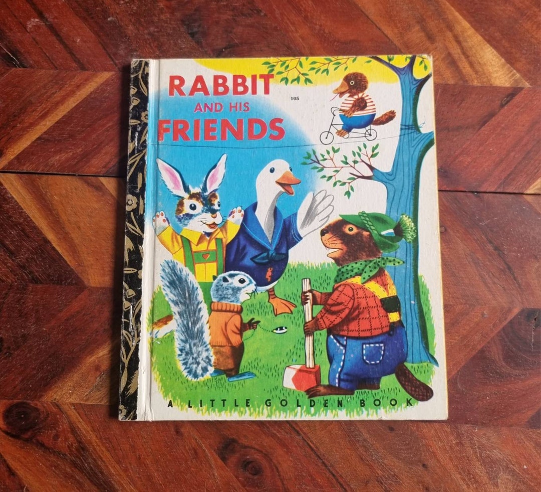 Vintage Children's Book - Little Golden Book - Rabbit Ans His Friends ...