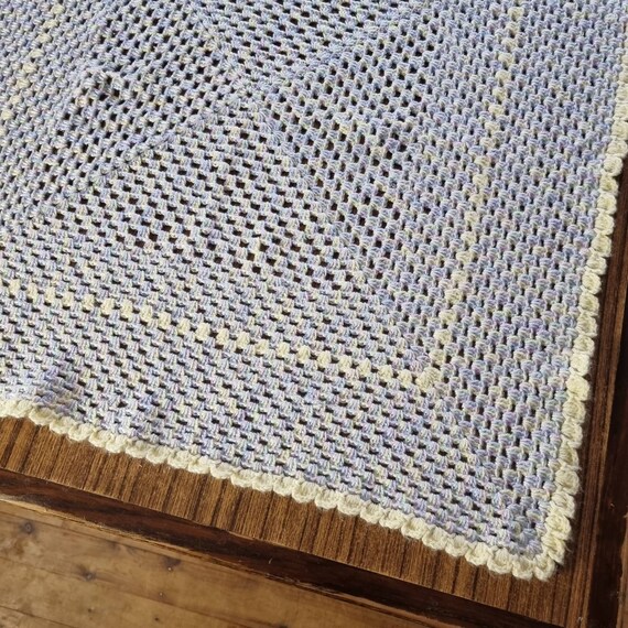Couvre-lit Double Crochet Fait Main Ivoire 200x190 Cm – 100% Coton