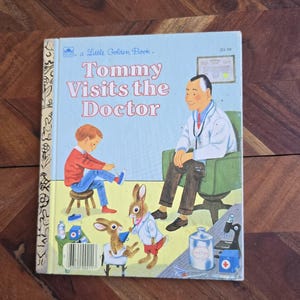 Vintage Children&#39;s Book  - Little Golden Book - Tommy Visits the Doctor - Hardcover Edition