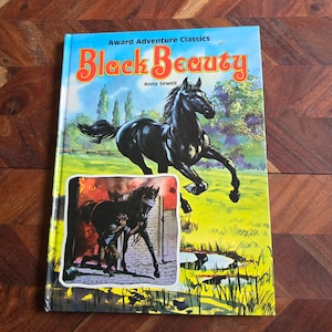 Vintage Children&#39;s Book  - Award Adventure Classic - Black Beauty - Anna Sewell - 1982  Hardcover Edition