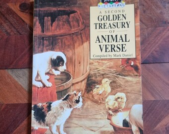Vintage kinderboek: een tweede gouden schat aan dierenvers, zachte kaft 1986